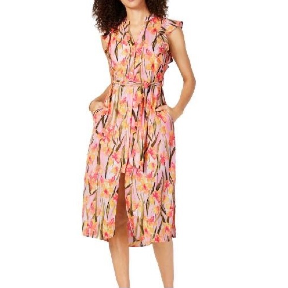 Maison Jules Dresses & Skirts - NWOT Maison Jules Pastel Floral Midi Dress Med